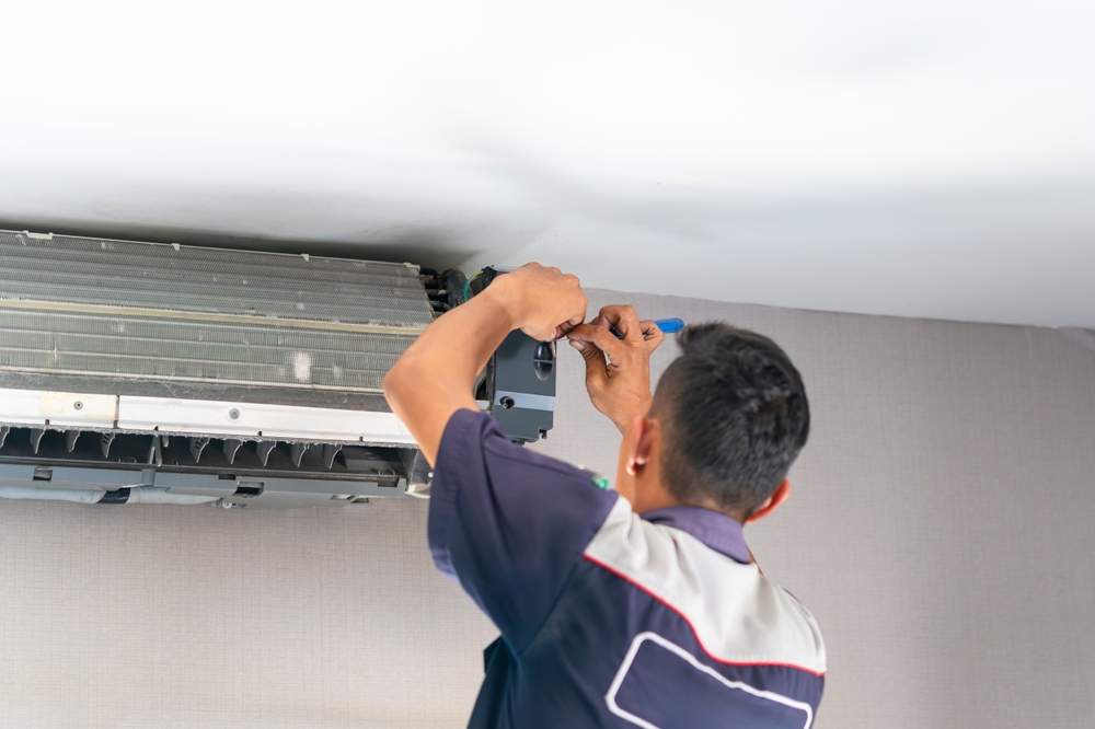 air conditioining being maintained in essex home